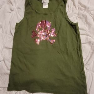Disney Pink skull tank top XXL Pirates